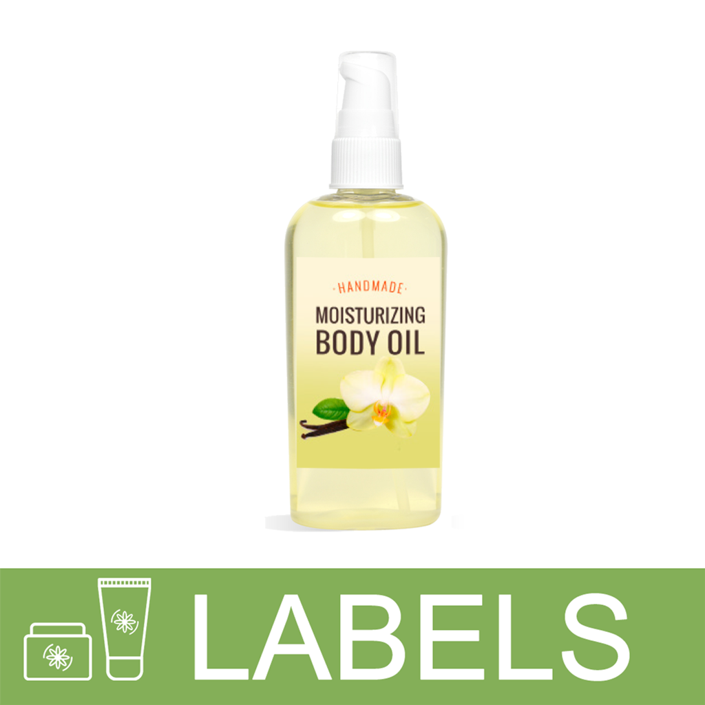 Moisturizing Body Oil Label