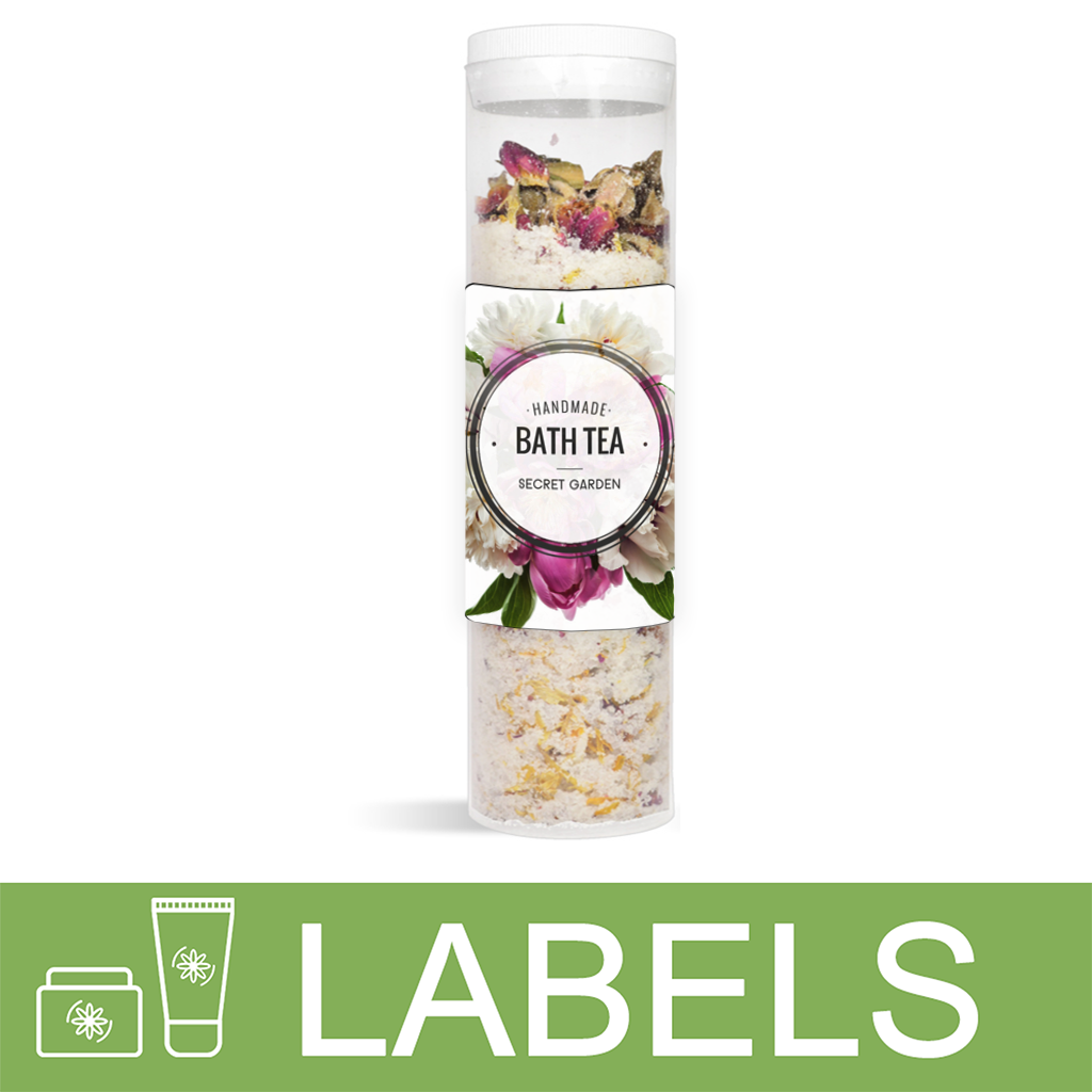 Secret Garden Bath Tea Label