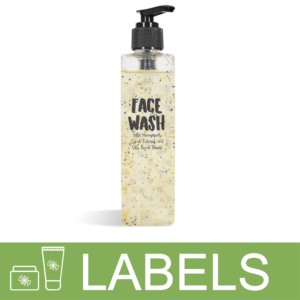 Vita Burst Bead Face Wash Label