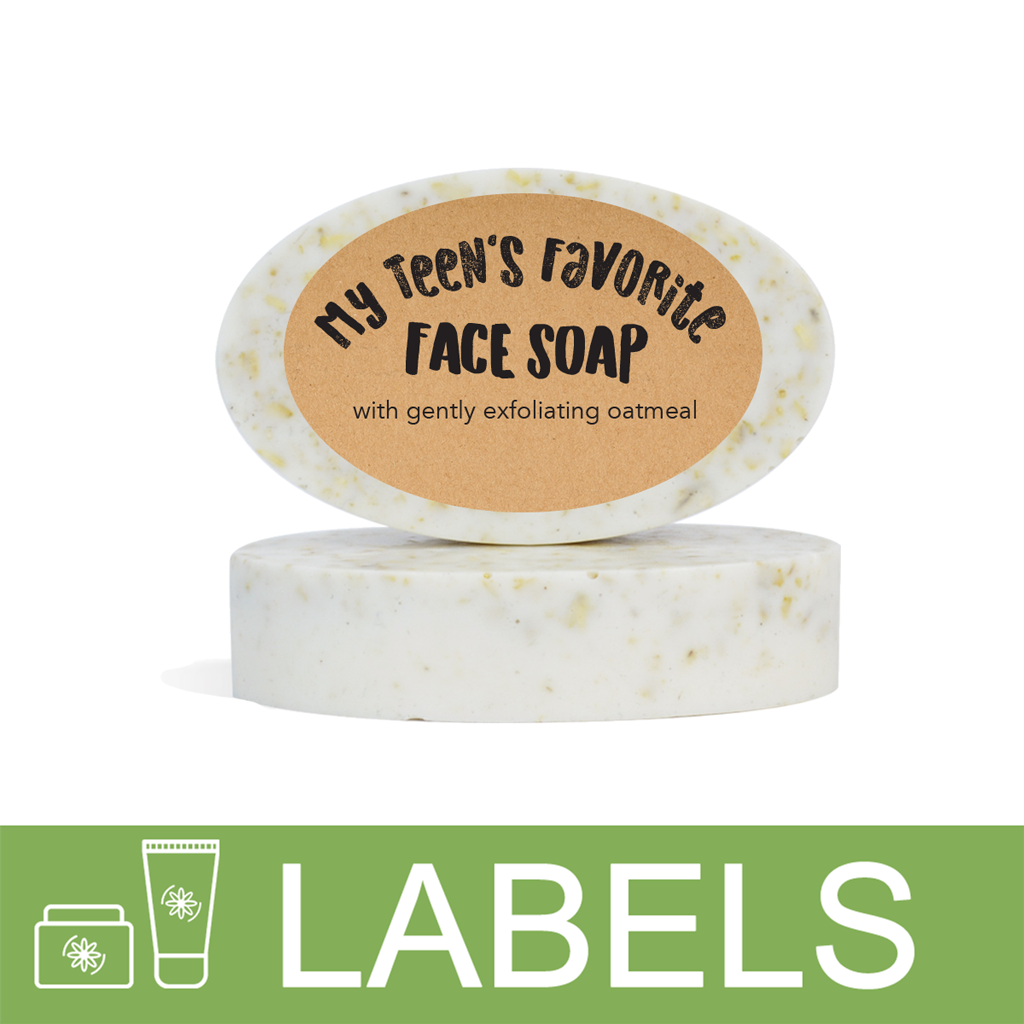 My Teen's Favorite Face Soap Label