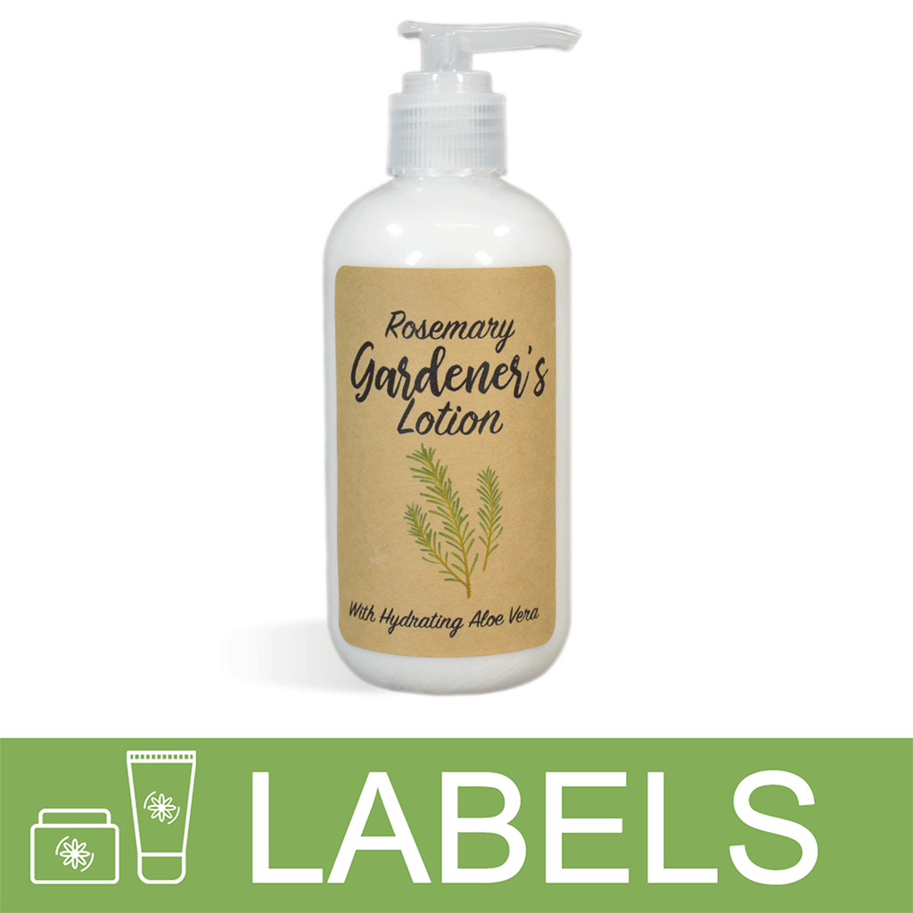 Rosemary Gardener's Lotion Label