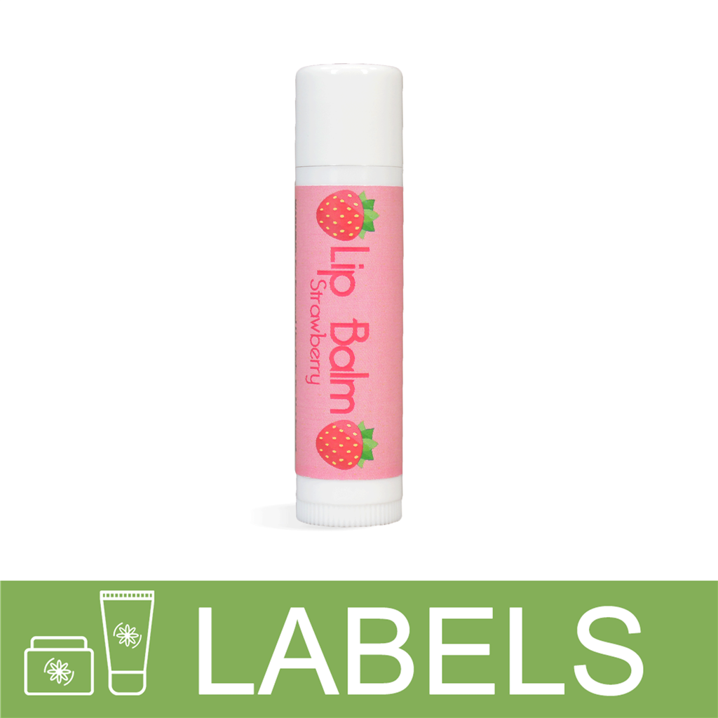 Strawberry Lip Balm Label