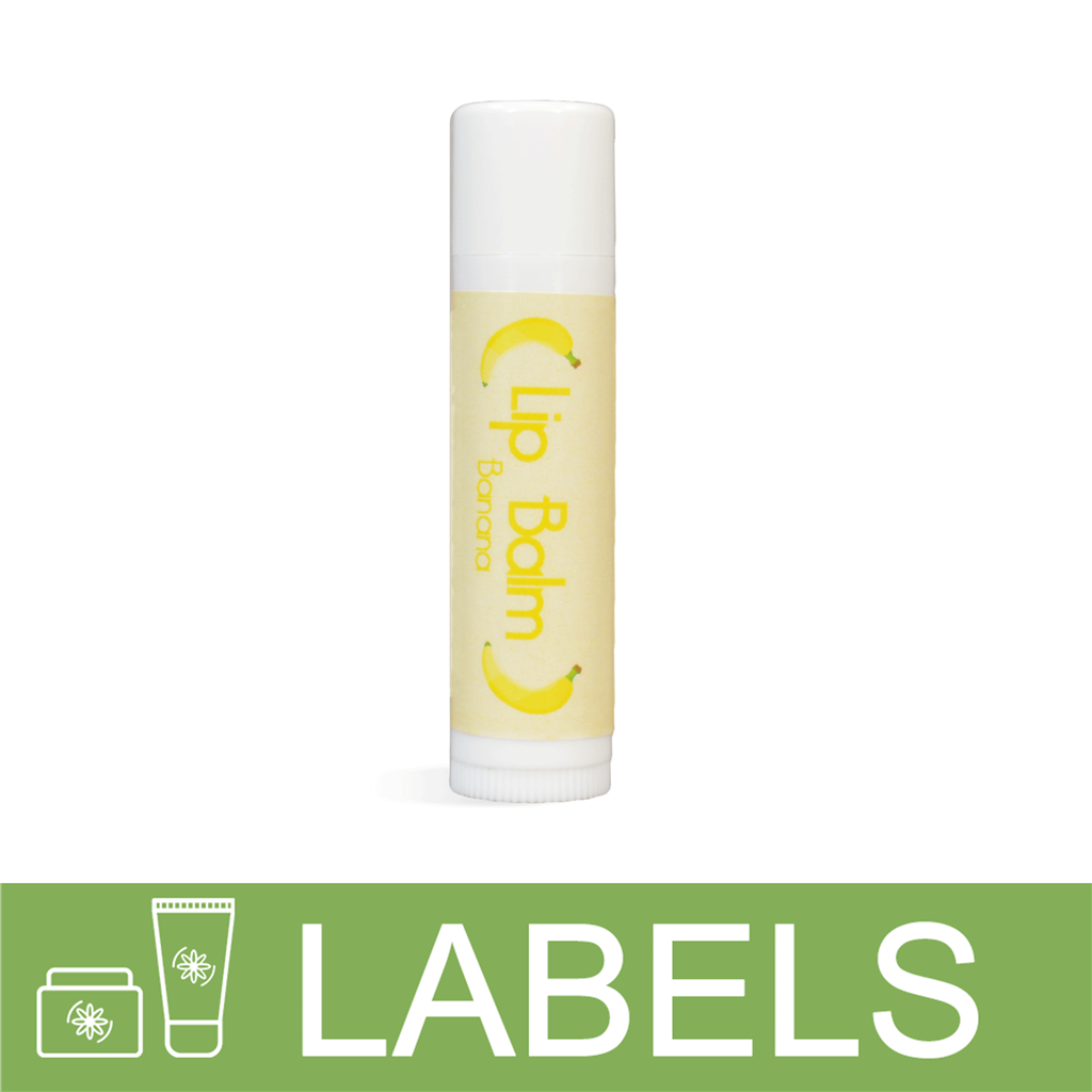 Banana Lip Balm Label