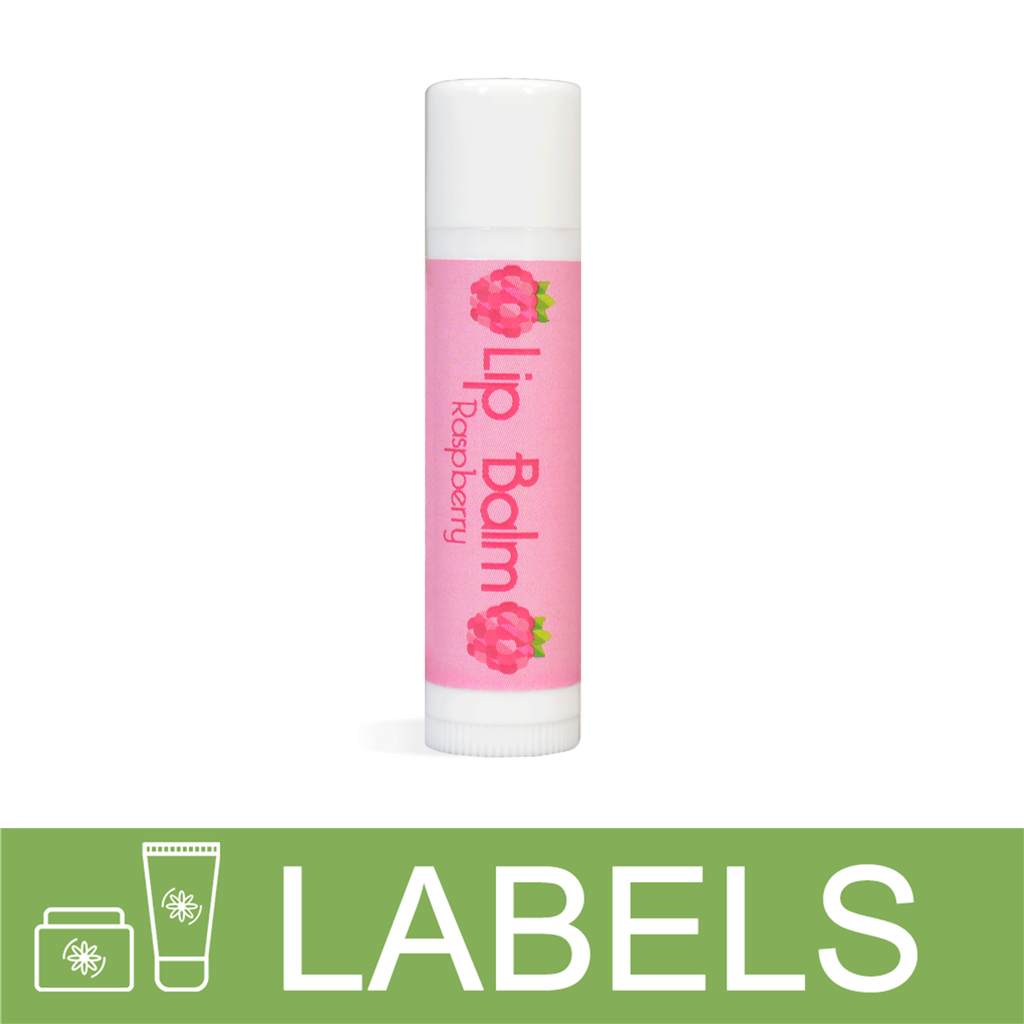 Raspberry Lip Balm Label