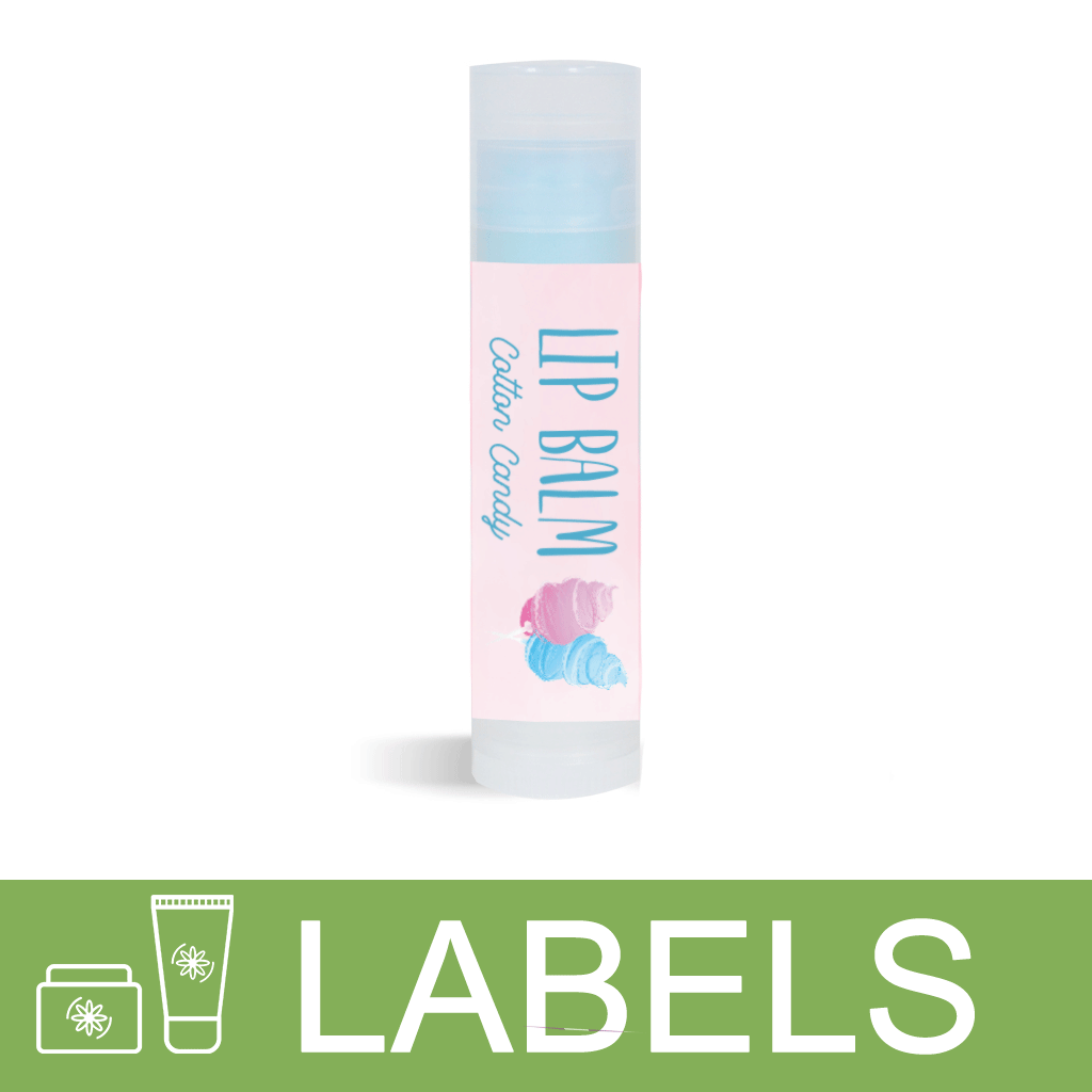 Cotton Candy Lip Balm Label