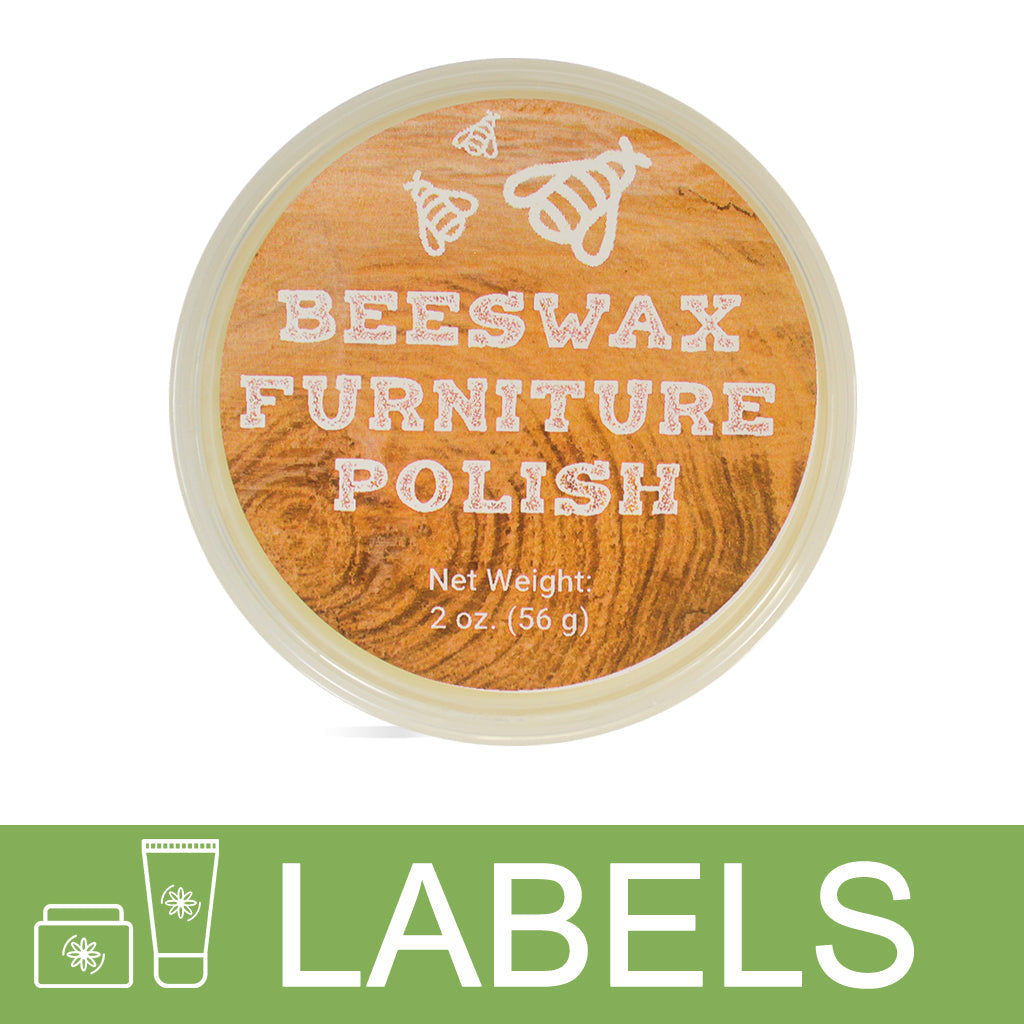 Beeswax Furniture Polish Label