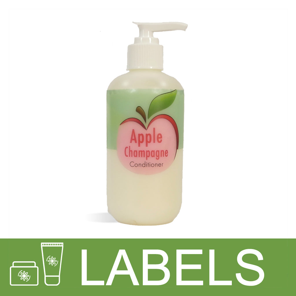 Apple Champagne Hair Conditioner Labels
