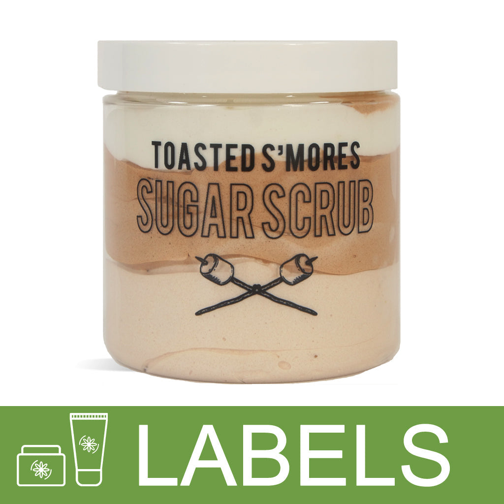 Toasted Smores Sugar Scrub Labels