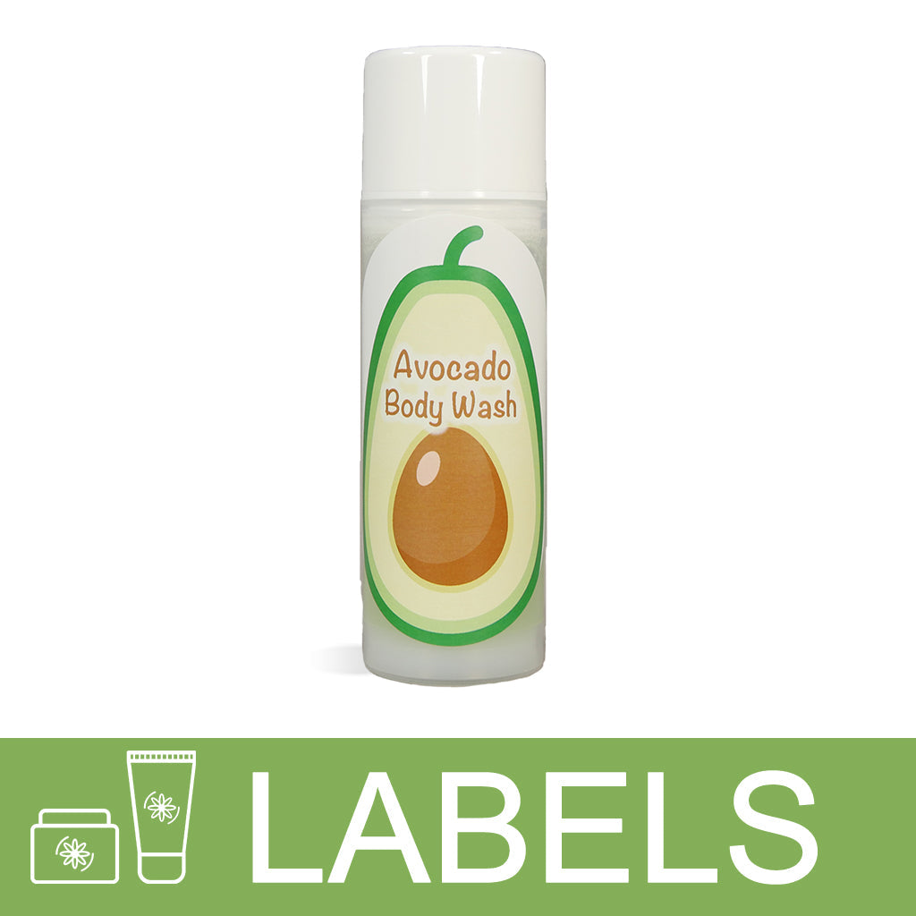 Avocado Body Wash Labels