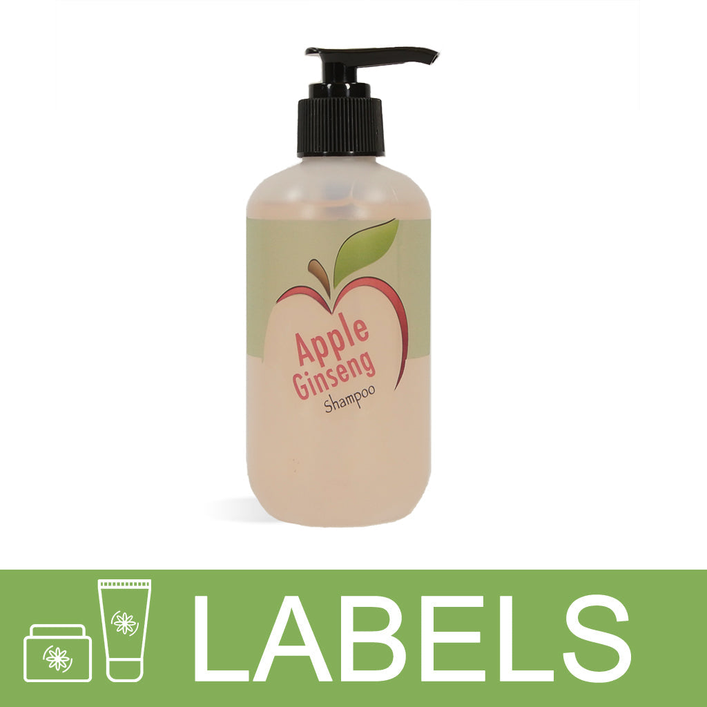 Apple Ginseng Shampoo Label