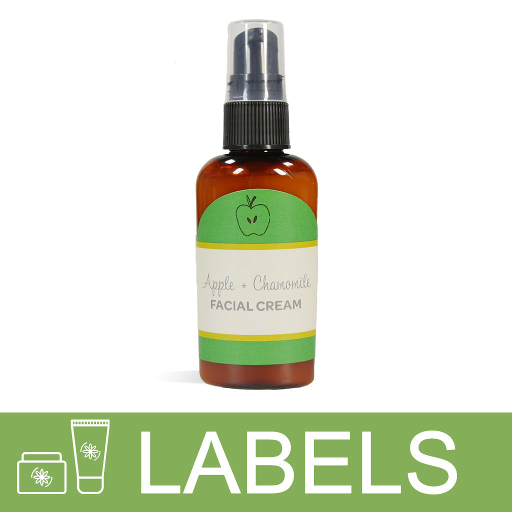 Apple Chamomile Facial Cream Label