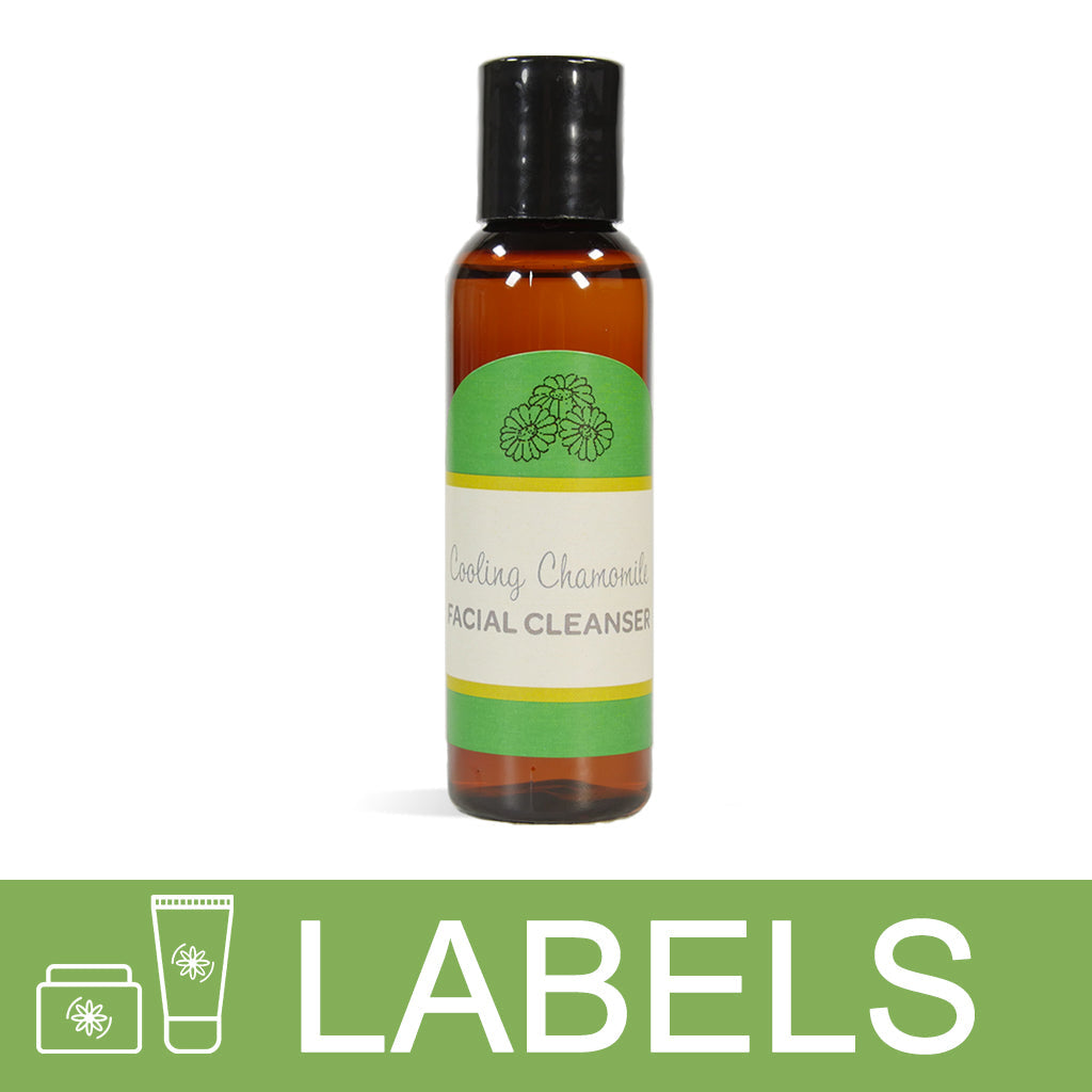 Cooling Chamomile Facial Cleanser Label