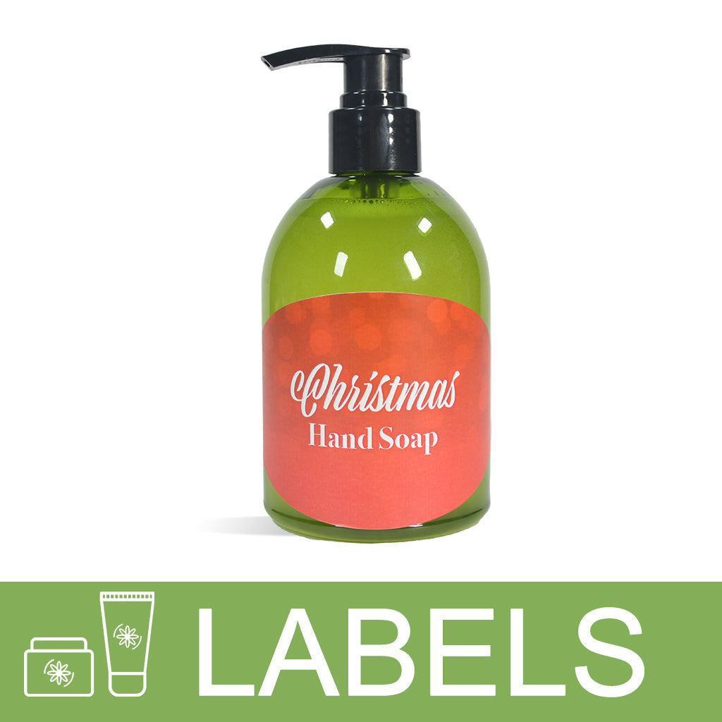 Christmas Hand Soap Label