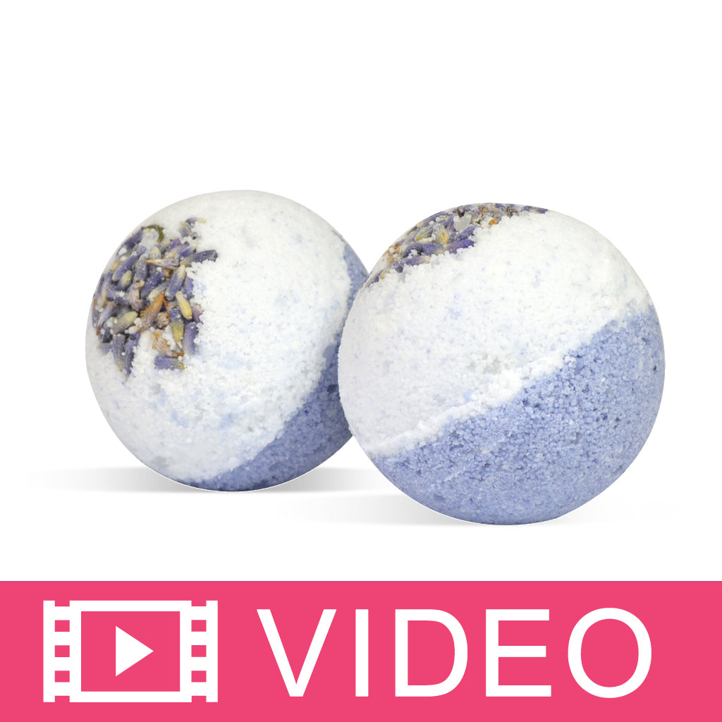 Luxury Lavender Fizzy Foot Bath Bombs Recipe Video