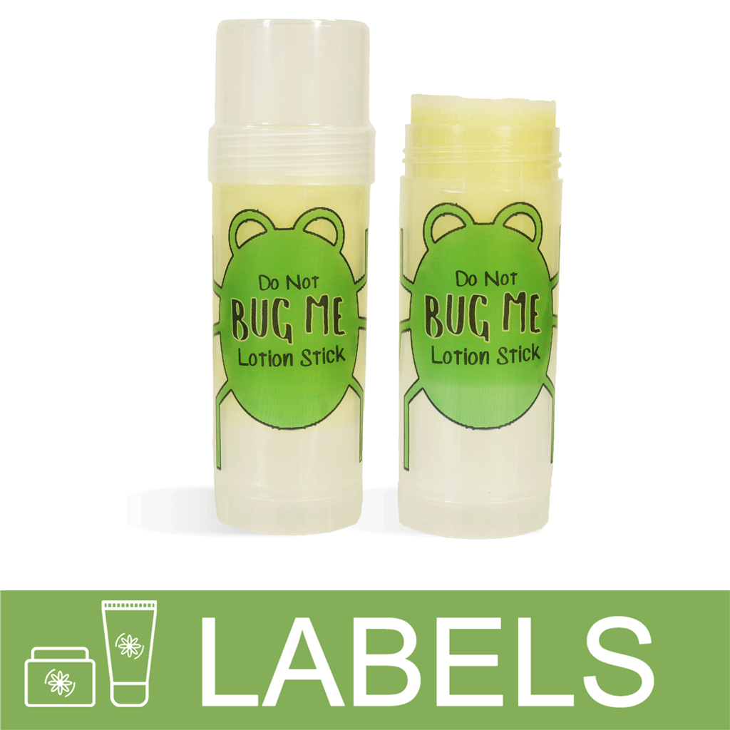 No Bug Me Lotion Bar Label