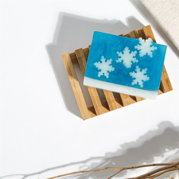 Falling Snowflake MP Soap Loaf