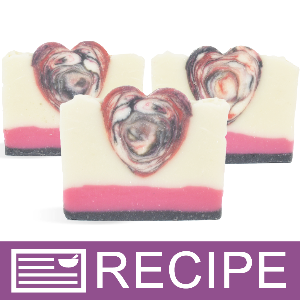 Swirled Heart Cold Process Soap