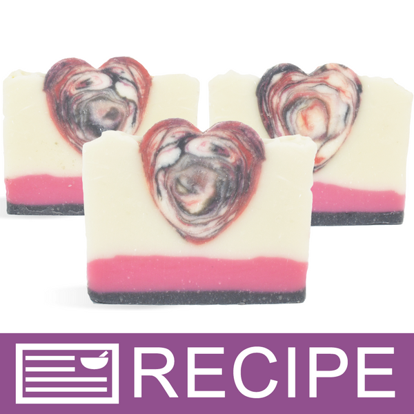 Swirled Heart Cold Process Soap