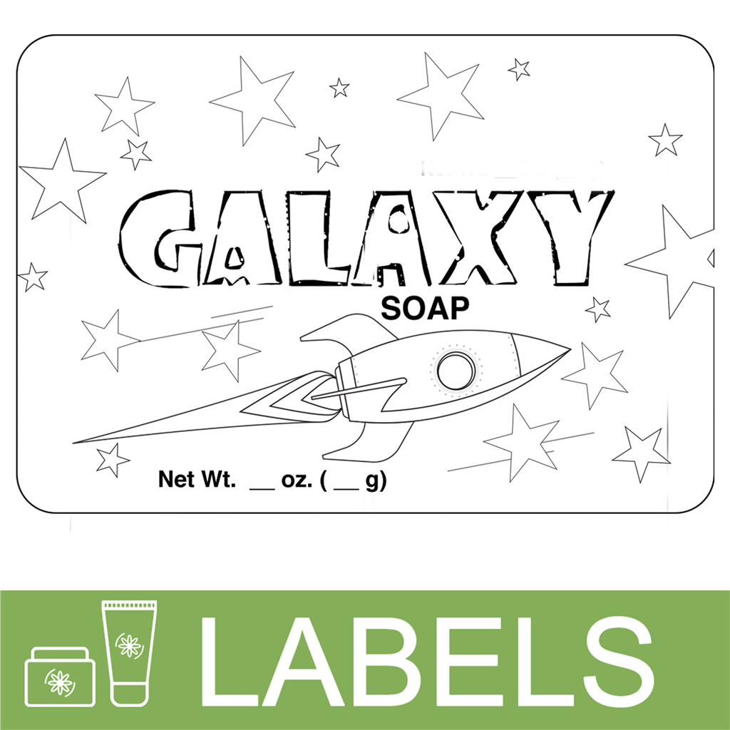Color Me Galaxy Soap Label