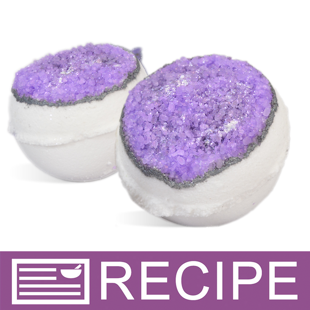Amethyst Geode Bath Fizzies Recipe