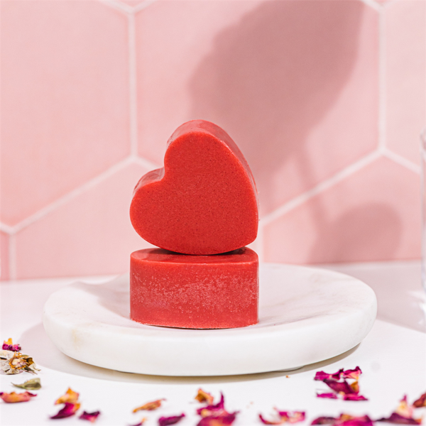 Pink Chiffon Heart Bath Melts Recipe