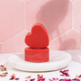 Pink Chiffon Heart Bath Melts Recipe