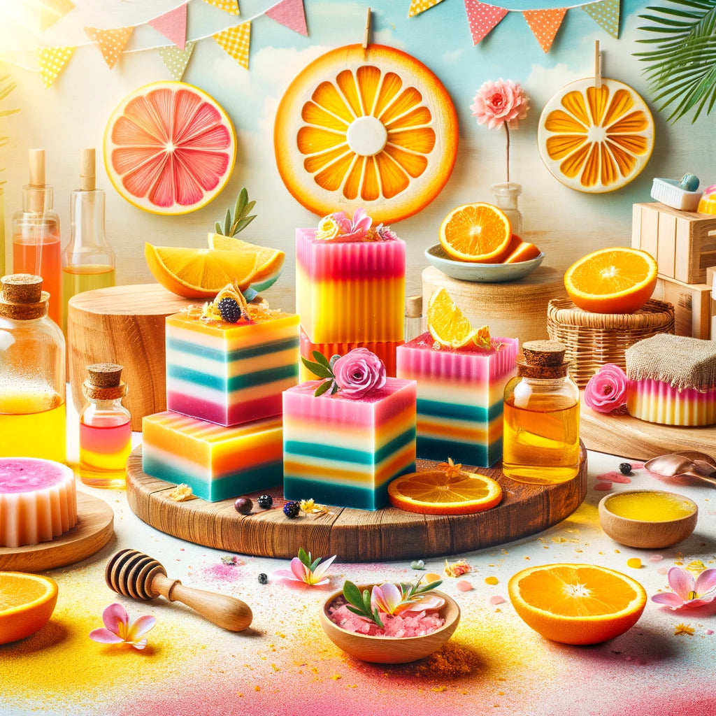 Summer Celebration Layer Soap Recipe