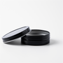 1 oz Black Shallow Rustproof Tin & Screw Top Set