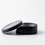 4 oz Black Shallow Rustproof Tin & Screw Top Set