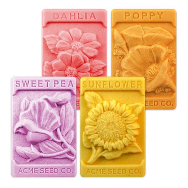 Vintage Flower Seeds Soap Mold (MW 180)