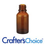 0.5 oz Amber Glass Euro Bottle - 18 mm
