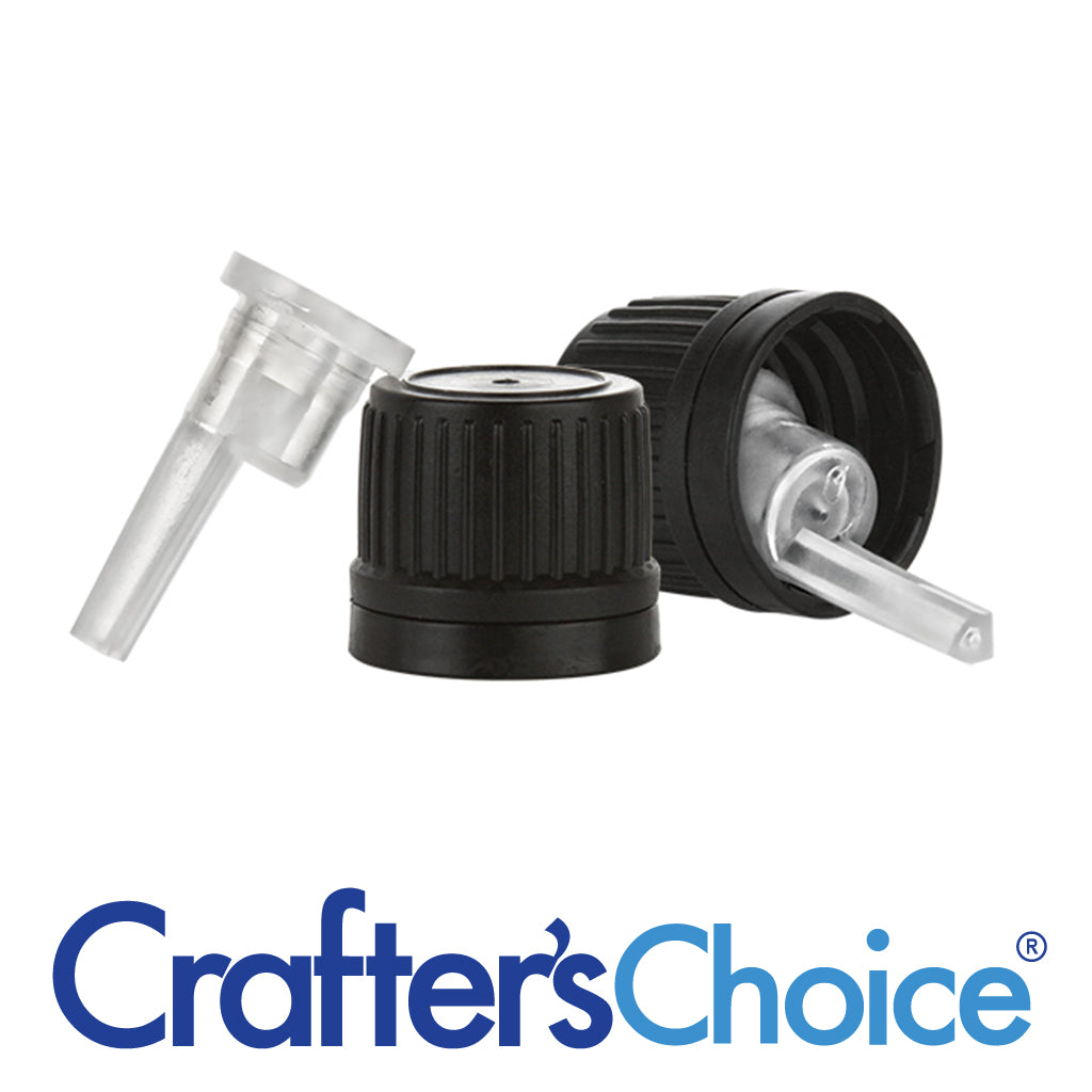 18 mm Black Tamper Evident Cap & Orifice Reducer