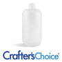 12 oz White HDPE Boston Round Bottle - 24/410