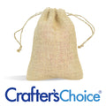 Burlap Bag with Drawstring 5 x 6 Inches