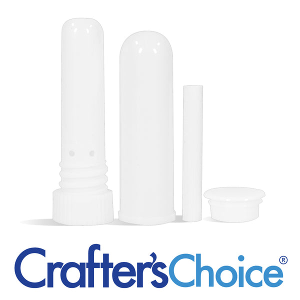 Empty White Blank Nasal Aromatherapy Inhaler Tubes – With Wicks, Essential Oil Stick