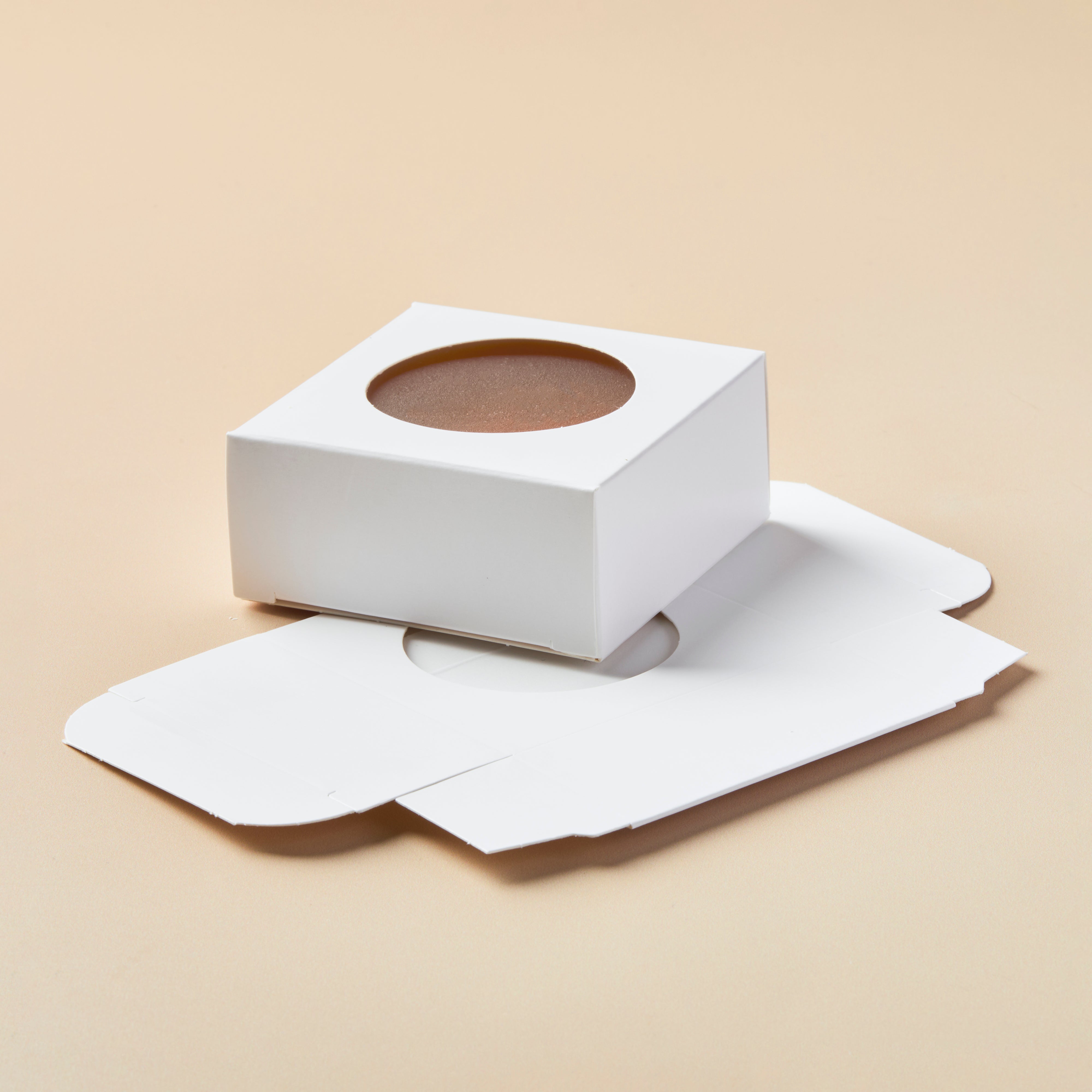 Soap Box - Square with Round Window (WHITE COLOR) - Crafter's