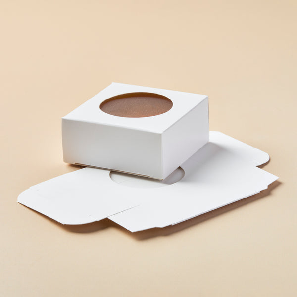Soap Box - Square with Round Window (WHITE COLOR)