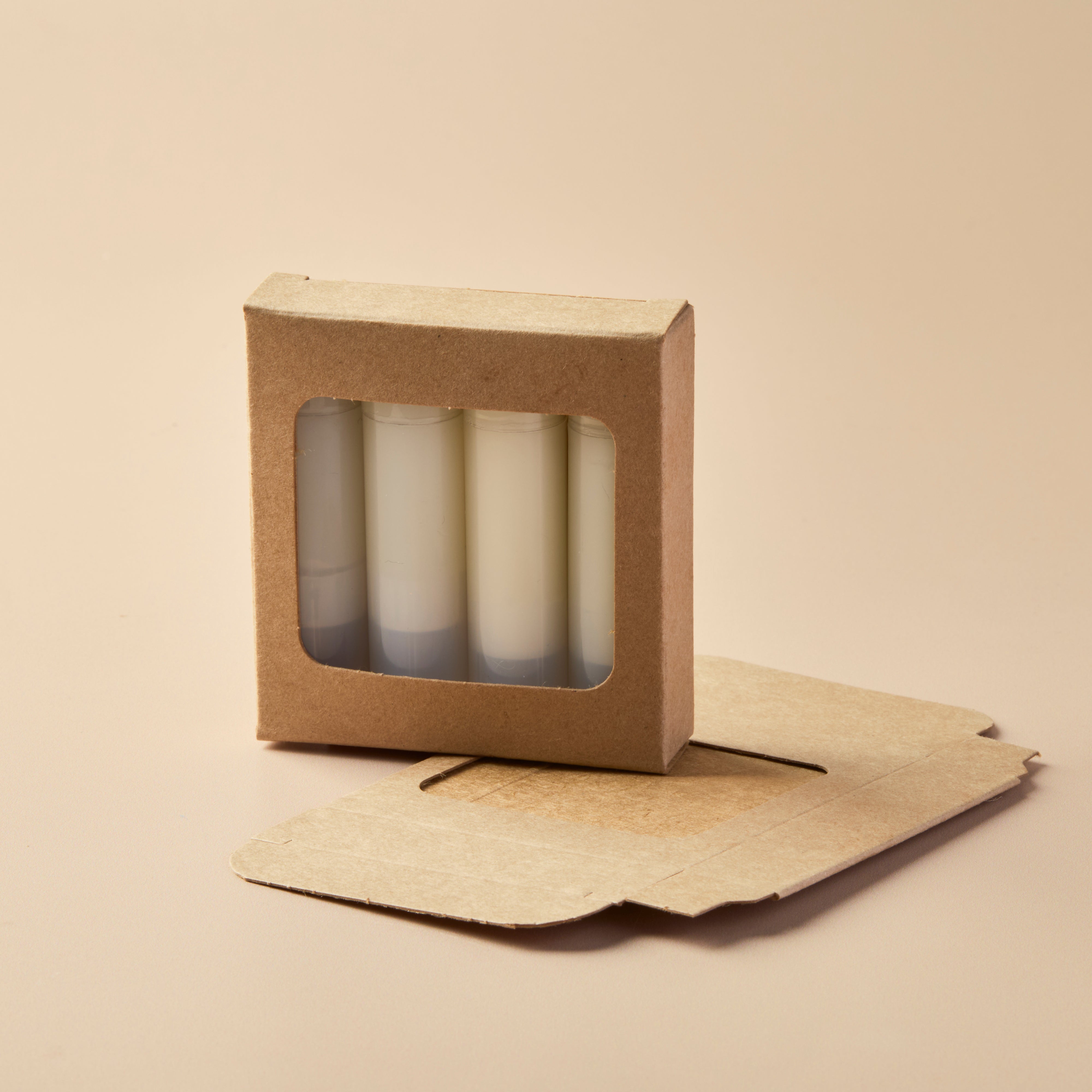 Lip Tube Box (Holds 4 Tubes) - KRAFT COLOR - Crafter's Choice