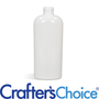 4 oz White Cosmo Oval Plastic Bottle - 20/410