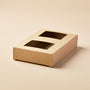 Soap Box - Double Bar with Windows (KRAFT COLOR)
