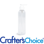 4 oz Clear Bullet w/ White Ribbed Saddle Pump Set - Zoom Thumbnail Media 1