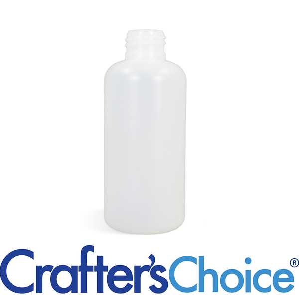 4 oz Natural HDPE Boston Round Bottle - 24/410