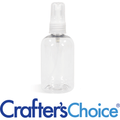 8 oz Clear Boston Rnd w/ Natrl Ribbed Sprayer Set