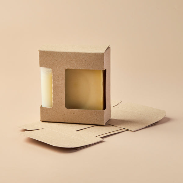 Soap & Lip Tube Combo Box (KRAFT COLOR)