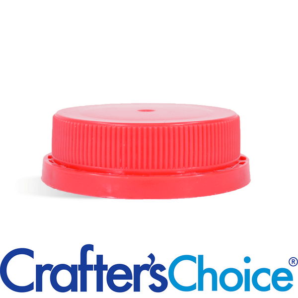 38/400 Red Tamper Evident Ratchet Top Cap - Zoom Media 1