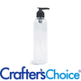 4 oz Clear Bullet w/ Black Ribbed Saddle Pump Set - Zoom Thumbnail Media 1