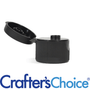 24/410 Black Ribbed Flip Top Cap