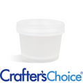 3.4 oz Natural Plastic Pot & Lid Set