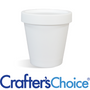 6.7 oz White Plastic Pot & Lid Set