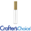 Lip Gloss Wand & Tube Set - Round, Gold